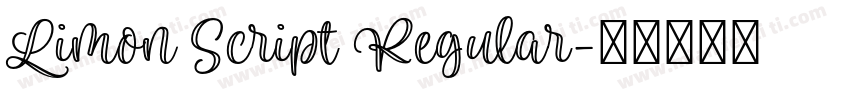 Limon Script Regular字体转换